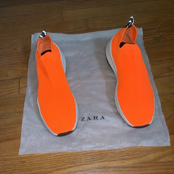 zara fabric sneakers